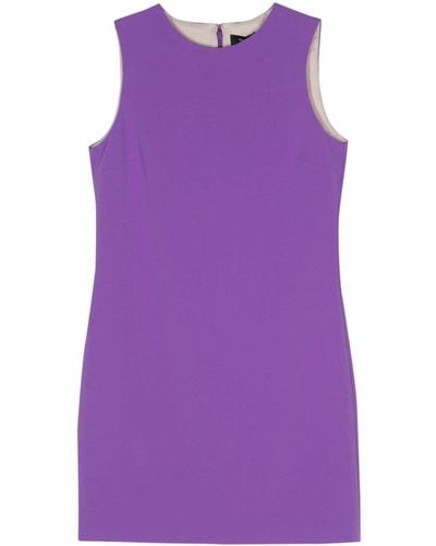 Theory Crepe Mini Dress - Purple