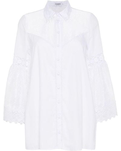 Charo Ruiz Phine Floral-lace Blouse - White