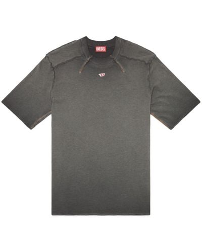 DIESEL T-erie-n Cotton T-shirt - Gray