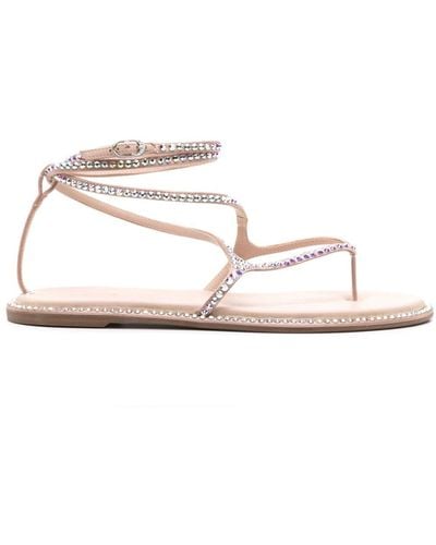 Le Silla Belen Crystal-embellished Sandals - White