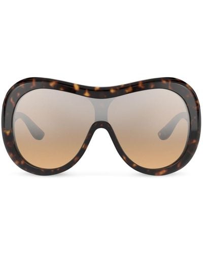Dolce & Gabbana Dna Oversize-frame Sunglasses - Natural