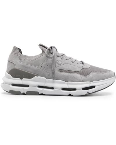 Clarks Nxe Lo Suede Trainers - Grey