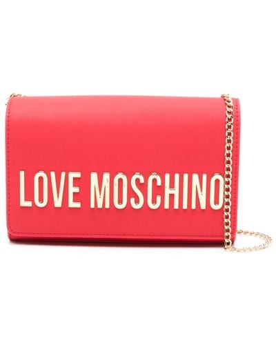 Love Moschino Sac à bandoulière à logo - Rouge