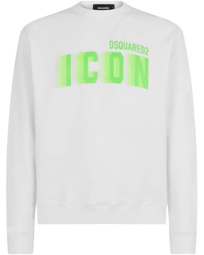 DSquared² Logo-print Cotton Sweatshirt - Green