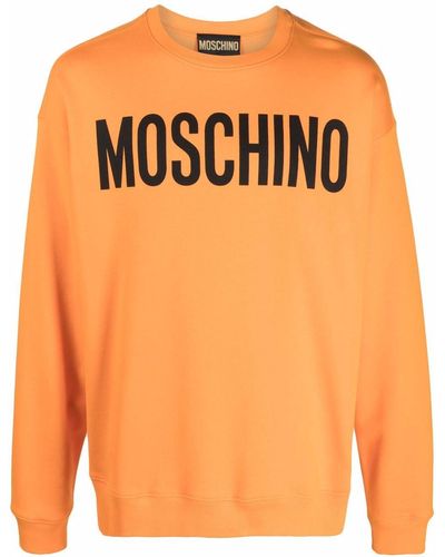 Moschino Sweater Met Colourblocking - Oranje