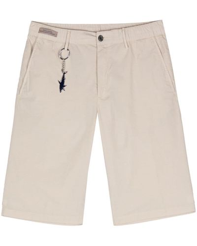 Paul & Shark Keyring-attachment Cotton Shorts - Natural
