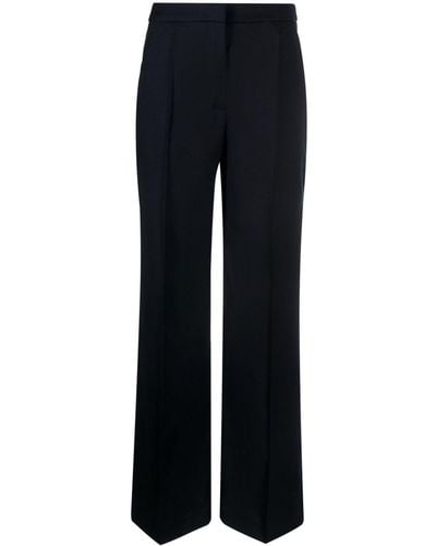 Woolrich Pleat-detail Straight-leg Trousers - Blue