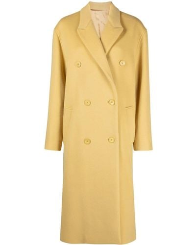 Isabel Marant Yellow Theodore Double-breasted Coat