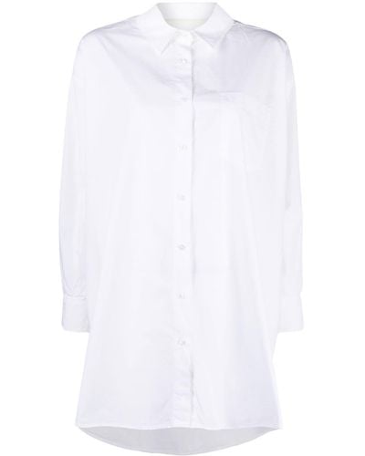 Iceberg Embroidered-logo Cut-out Shirt - White
