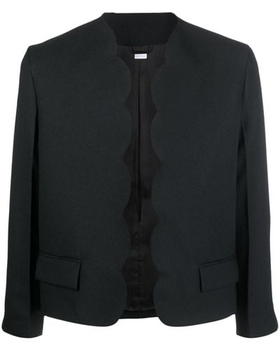 Random Identities Scallop-edge Tailored Blazer - Black