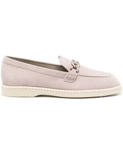 Hogan Suede Moccasins Shoes - Pink