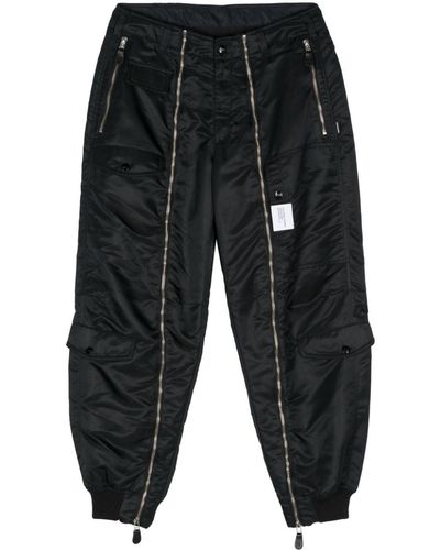 Neighborhood Helicrew Zip-detail Cargo Trousers - Black