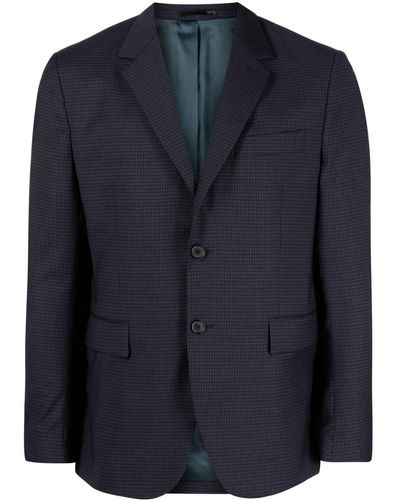 Paul Smith Geruite Blazer - Blauw