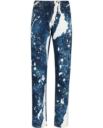 Palm Angels Jeans slim Galaxy Dye - Blu
