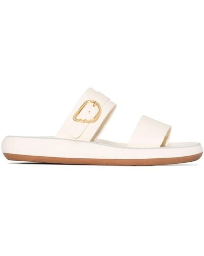 Ancient Greek Sandals Preveza Comfort Leather Sandals - White