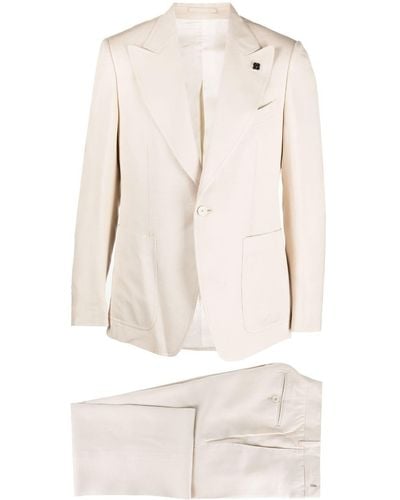 Lardini Two-piece Single-breasted Suit - Natural