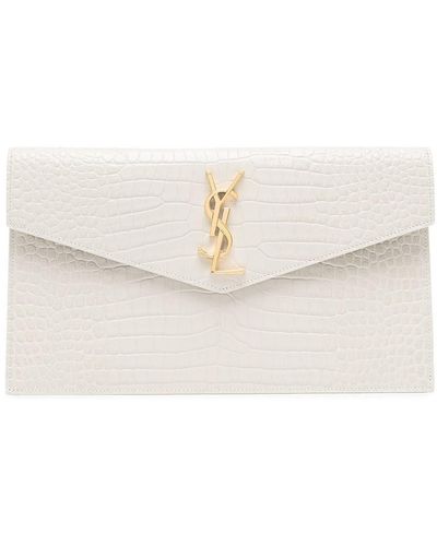 Saint Laurent Uptown Pouch in Grain De Poudre Embossed Leather — LSC INC