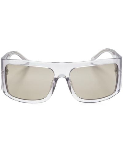 The Attico X Linda Farrow Andre Oversize Sunglasses - Natural