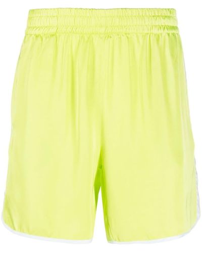 BLUE SKY INN Contrasting-sides Track Shorts - Yellow