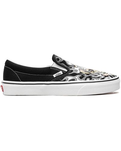 Vans Classic Slip-on Flame Skull スニーカー - ブラック