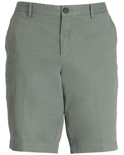 BOSS Mid-rise Cotton Chino Shorts - Green