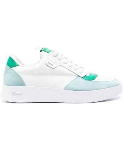 Vic Matié Panelled Leather Sneakers - Blue