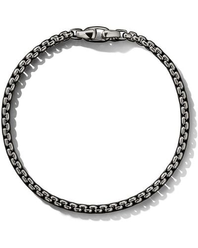 David Yurman Sterling Silver Box Chain Bracelet - Metallic