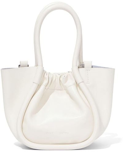 Proenza Schouler XS Handtasche mit Raffung - Weiß