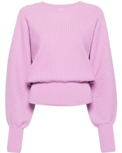 Essentiel Antwerp Favour Ribbed-knit Sweater - Pink