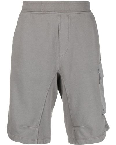 C.P. Company Side Flap-pocket Detail Shorts - Grey