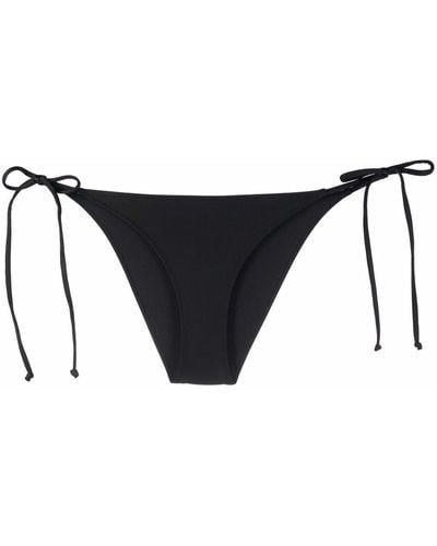 Ganni Side-tie Bikini Bottoms - Black