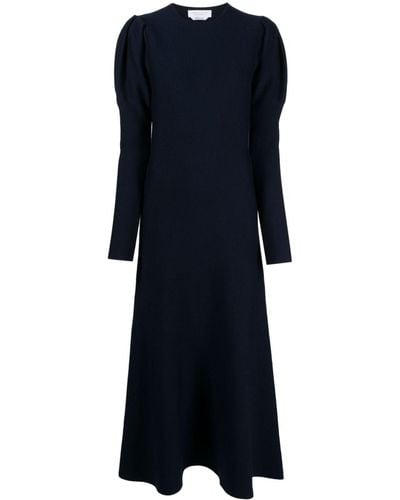 Gabriela Hearst Hannah Virgin Wool Maxi Dress - Blue