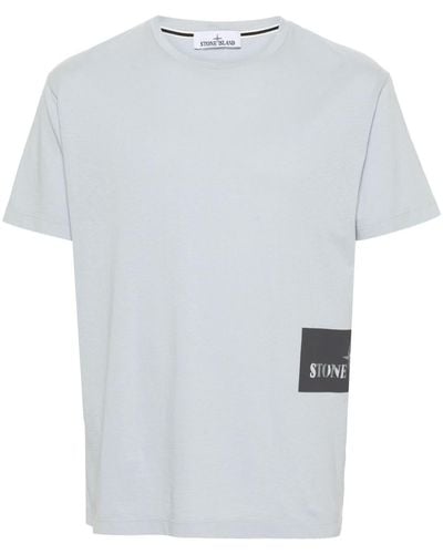 Stone Island T-shirt Met Logoprint - Wit