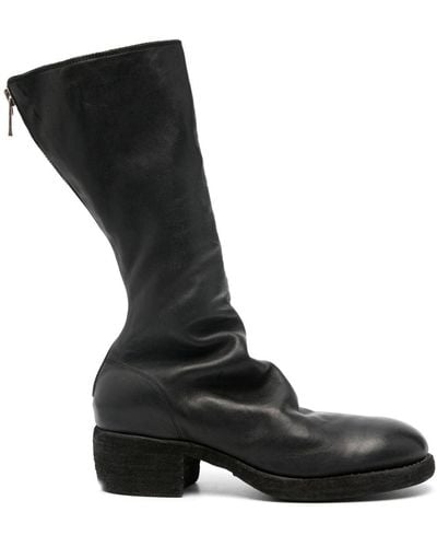 Guidi 45mm Leather Boots - Black