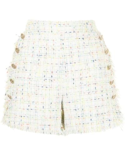 Edward Achour Paris Shorts de tweed estilo marinero - Multicolor