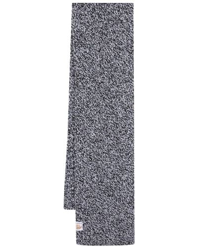 Lanvin Knitted Wool Scarf - Grey