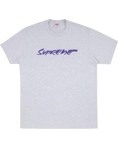 Supreme Futura Logo T-shirt - Gray