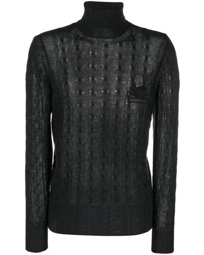 Etro Jersey con cuello vuelto - Negro