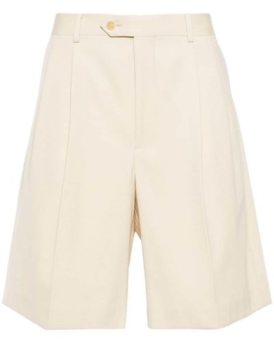 AURALEE Gabardine Tailored Shorts - Naturel