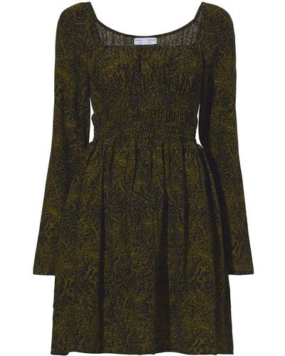 Proenza Schouler Vine Square-neck Mini Dress - Green