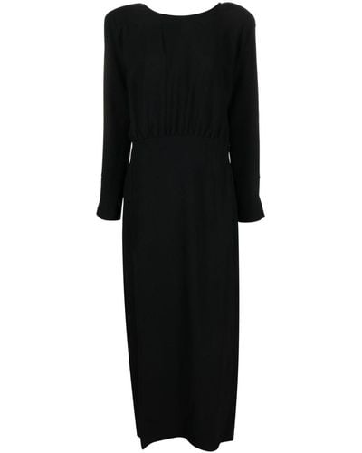 FEDERICA TOSI Open-back Long-sleeve Dress - Black