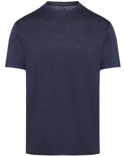 Fedeli Extreme Slub-T-Shirt - Blau
