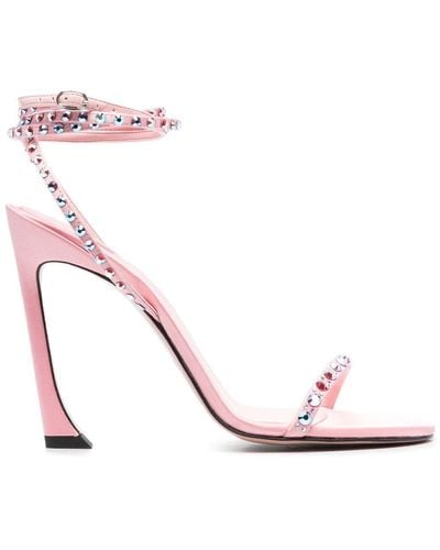 Piferi Fade 100mm Crystal Sandals - Pink