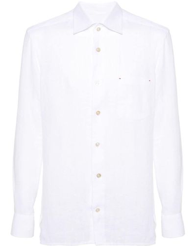 Kiton Nerano Linen Shirt - White
