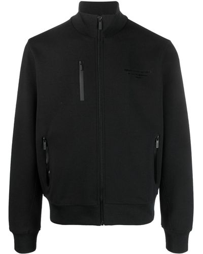 Karl Lagerfeld Logo-embossed Cotton Jacket - Black
