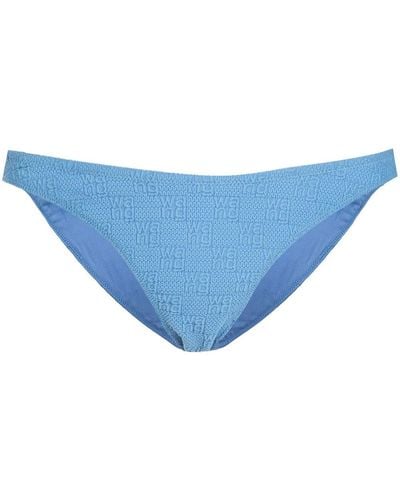 Alexander Wang Bas de bikini à logo - Bleu