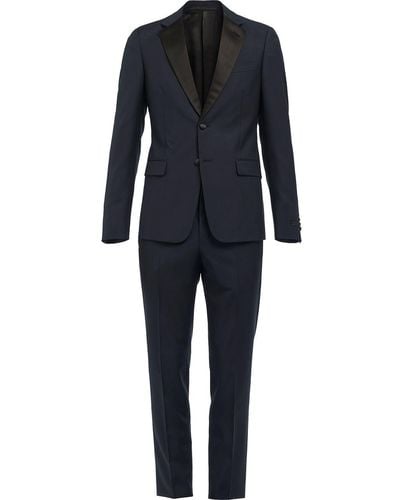 Prada Single-breasted Suit - Blue