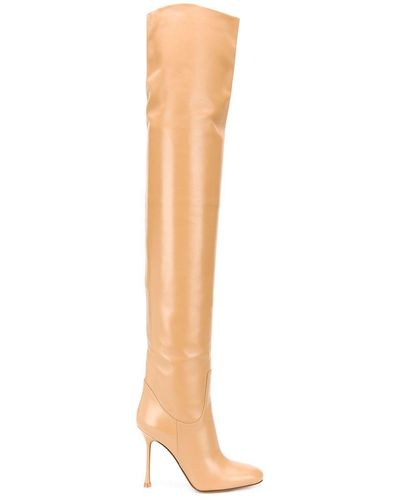 Francesco Russo Thigh-high Leather Boots - Multicolour