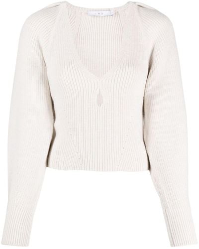 IRO Adsila Cut-out Wool Sweater - Natural