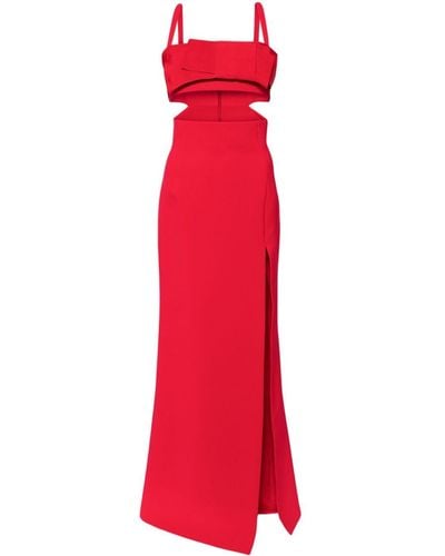 Elie Saab Cut-out Maxi Dress - Red